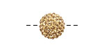 Light Colorado Topaz Pave Round 12mm