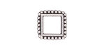 TierraCast Antique Silver (plated) 8mm Square Bead Frame 14mm