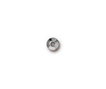 TierraCast Rhodium (plated) 6mm Classic Bead Aligner 3x6mm