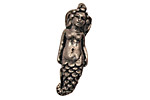 Green Girl Pewter Tiny Mermaid Dangle 10.5x32mm
