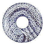 Blue Fire Agate (matte) Donut 40mm