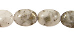 White Pyrite Quartz Flat Oval 18x13mm