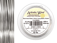Artistic Wire Stainless Steel 22 gauge, 15 yards