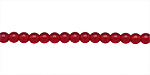 Czech Glass Ruby Round 4mm