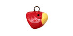 Jangles Ceramic Red Bird Charm 14-16mm