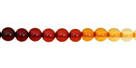 Resin Amber Round 6mm