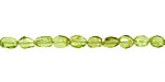 Peridot Irregular Flat Oval 5-6x4-5mm
