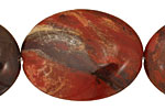 Apple Jasper Flat Oval 40x30mm