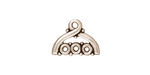 TierraCast Antique Silver (plated) Trinity Link 16x12mm