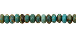 Chinese Turquoise (stab.) Rondelle 6mm