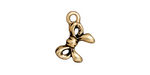 TierraCast Antique Gold (plated) Bow Charm 11x17mm