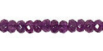 Amethyst Faceted Rondelle 4mm