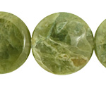Light Green Garnet Puff Coin 30mm