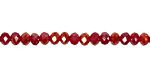Garnet AB Crystal Faceted Rondelle 4mm