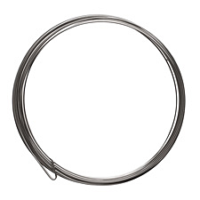 Flat Remembrance Stainless Steel Memory Wire Large Bright Bracelet .5 oz.