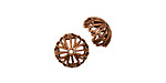 Stampt Antique Copper (plated) Nouveau Bead Cap 10x5mm