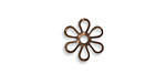 Vintaj Natural Brass Fairy Petals Fastenable 13mm