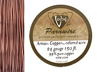 Vintaj Artisan Copper Parawire 24 gauge, 150 feet