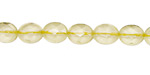 Lemon Quartz Faceted Oval 10x8mm
