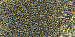 TOHO Rainbow Topaz (with Opaque Emerald Lining) Round 11/0 Seed Bead