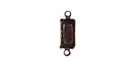Nunn Design Antique Copper (plated) Rectangle Prong Setting 16x6mm