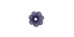 Matte Montana Blue Lucite Daisy 3x10mm