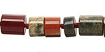 Apple Jasper Barrel Rondelle 10mm