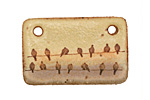 Kylie Parry Ceramic Birds On A Wire Pendant 35x23mm