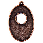 Nunn Design Antique Copper (plated) Grande Oval Bezel Toggle 43x28mm