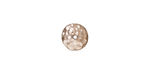 TierraCast Rhodium (plated) Hammered Bead Cap 2x9mm