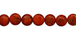 Red Jasper Puff Coin 8mm