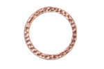 TierraCast Antique Copper (plated) 1" Hammertone Ring 25mm