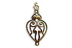 Vintaj Natural Brass Etruscan 2-Hole Connector 14x31mm