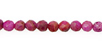 Ruby Crazy Lace Agate Faceted Round 6mm