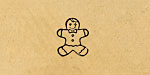 Gingerbread Man Metal Stamp 5mm