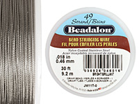Beadalon Bright .018" 49 Strand Wire 30ft.