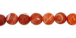 Orange Botswana Agate Faceted Round 8mm