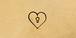 Keyhole Heart Metal Stamp 5mm