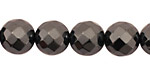 Hematite Faceted Round 12mm