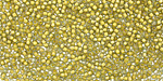 TOHO Luster Black Diamond (with Opaque Yellow Lining) Round 15/0 Seed Bead