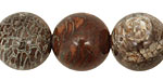 Green Snakeskin Round 18mm