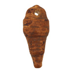 Earthenwood Studio Ceramic Dry Rust Spark Plug Pendant 18x41mm