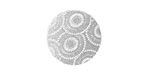 Lillypilly Silver Dandelion Anodized Aluminum Disc 19mm, 22 gauge