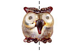 Unicorne Beads Hooty Chubby Owl 20mm