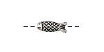Pewter Criss Cross Fish 15x6mm