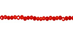 Siam Ruby Crystal Faceted Rondelle 3mm