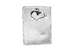 Rustic Charms Sterling Silver Heart Blank 19x26mm