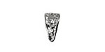 Silver (plated) Filigree Bail w/ Hook 8x15mm
