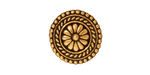 TierraCast Antique Gold (plated) Bali Button 18mm