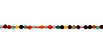 Multi Gemstone Faceted Round 2mm